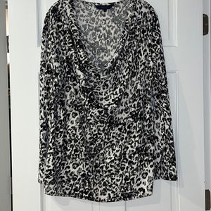 Rachel Roy leopard print blouse